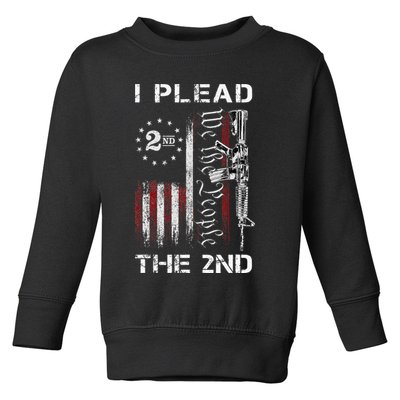 I Plead The 2nd We The People USA Flag AR 15 Rifle Toddler Sweatshirt
