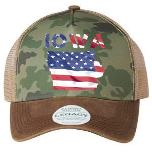 Iowa Proud United States America Patriot Flag Us Pride Funny Gift Legacy Tie Dye Trucker Hat