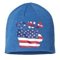 Iowa Proud United States America Patriot Flag Us Pride Funny Gift Sustainable Beanie