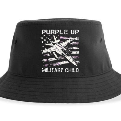 I Purple Up Month Of Military Child Sustainable Bucket Hat