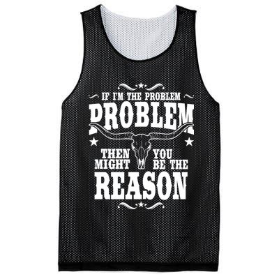 If Problem Vintage Then You Might Be Reason Mesh Reversible Basketball Jersey Tank