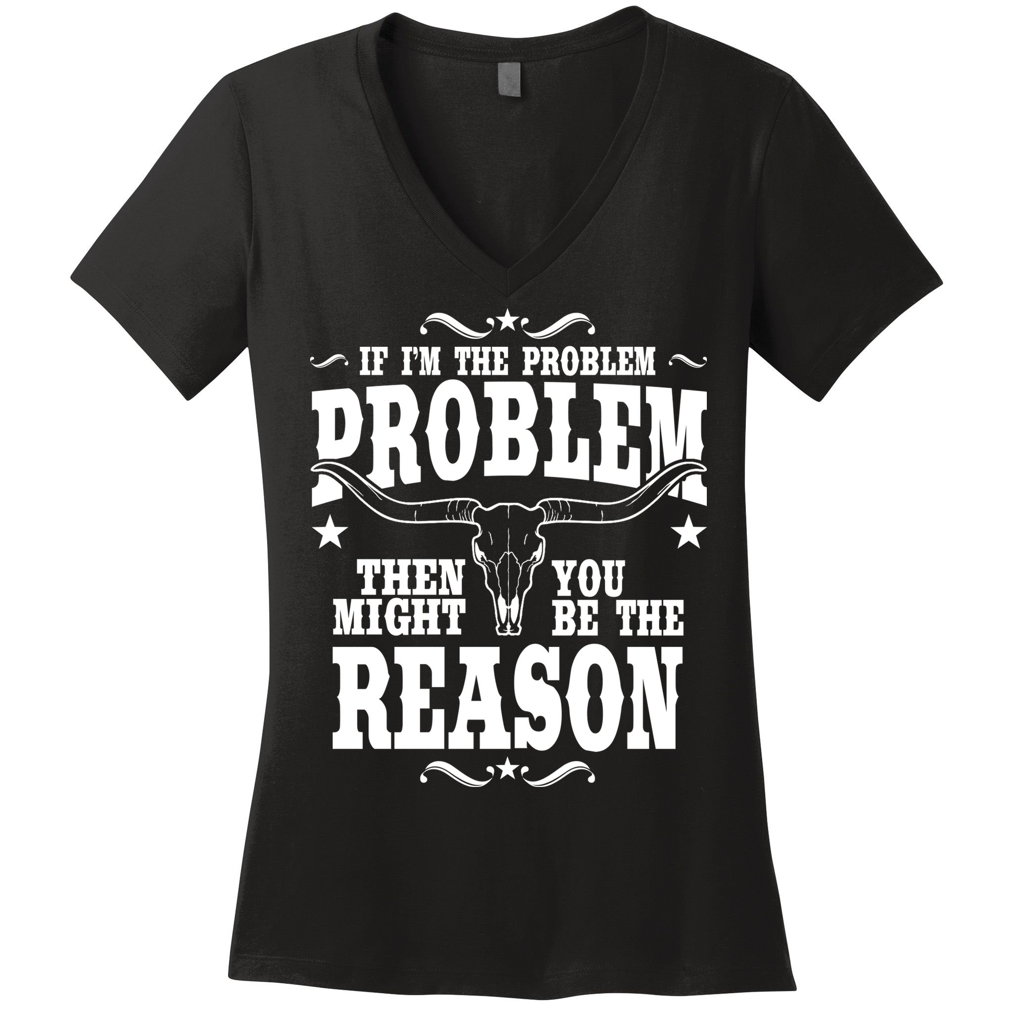 If Problem Vintage Then You Might Be Reason Women's V-Neck T-Shirt