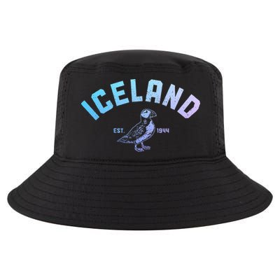 Iceland Puffin Vintage Icelandic Souvenir Cool Comfort Performance Bucket Hat