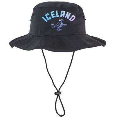 Iceland Puffin Vintage Icelandic Souvenir Bucket Hat