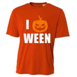 I Pumpkin Ween Funny Halloween Joke Quote Cooling Performance Crew T-Shirt