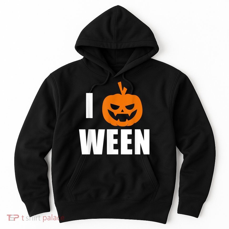 I Pumpkin Ween Funny Halloween Joke Quote Hoodie
