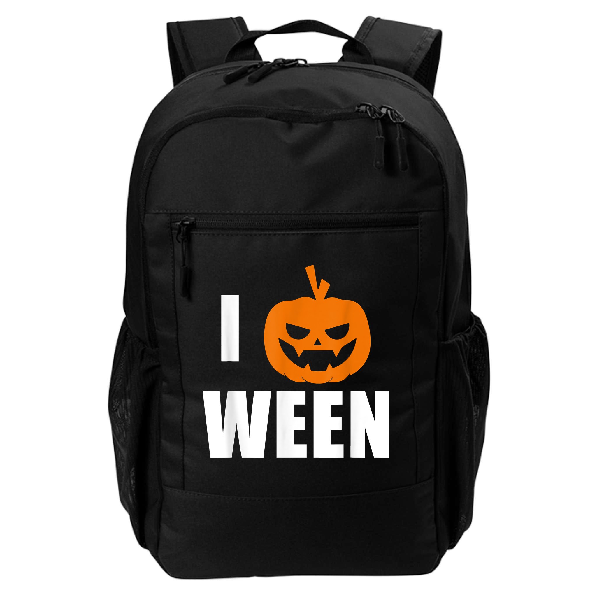 I Pumpkin Ween Funny Halloween Joke Quote Backpack