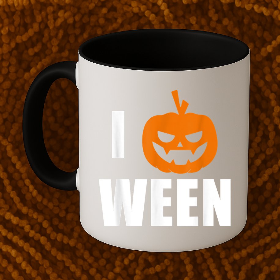 I Pumpkin Ween Funny Halloween Joke Quote Mug