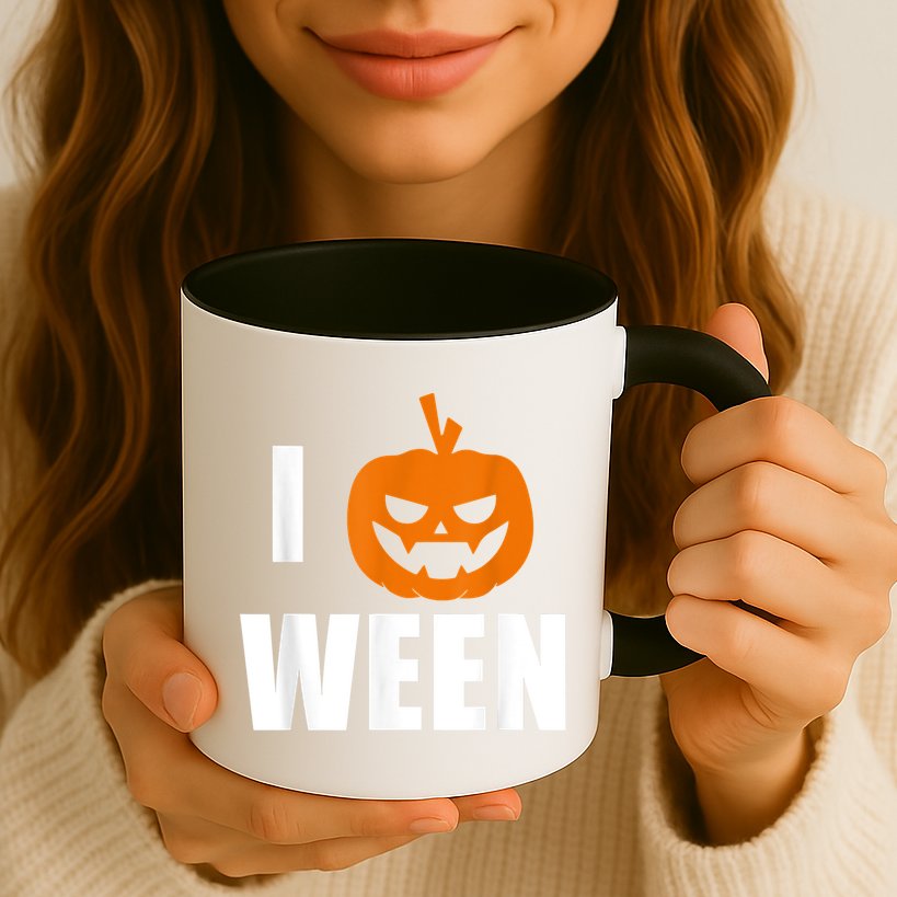 I Pumpkin Ween Funny Halloween Joke Quote Mug