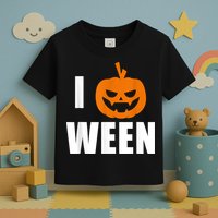 I Pumpkin Ween Funny Halloween Joke Quote Toddler T-Shirt