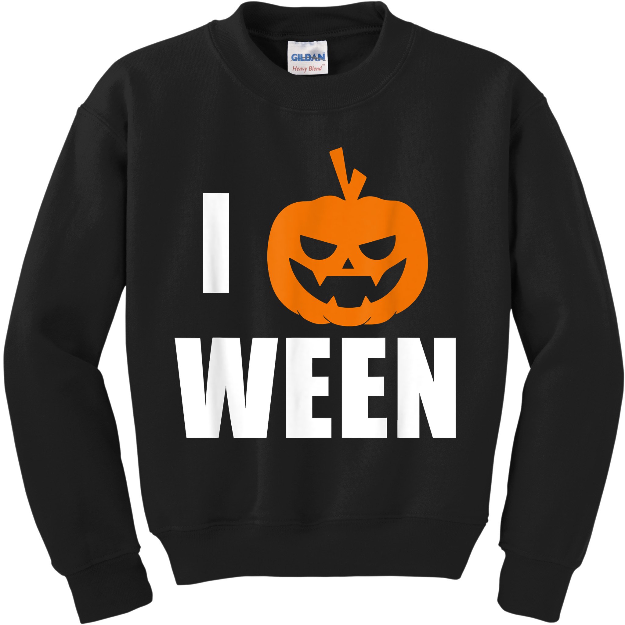 I Pumpkin Ween Funny Halloween Joke Quote Kids Sweatshirt