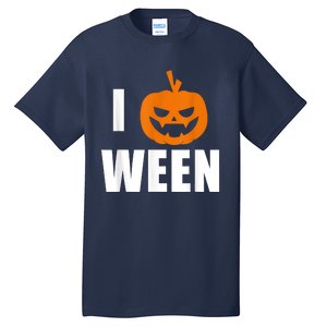 I Pumpkin Ween Funny Halloween Joke Quote Tall T-Shirt