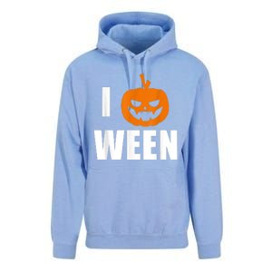 I Pumpkin Ween Funny Halloween Joke Quote Unisex Surf Hoodie