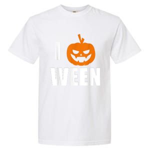 I Pumpkin Ween Funny Halloween Joke Quote Garment-Dyed Heavyweight T-Shirt