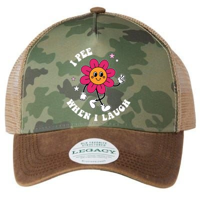 I Pee When I Laugh Funny Legacy Tie Dye Trucker Hat