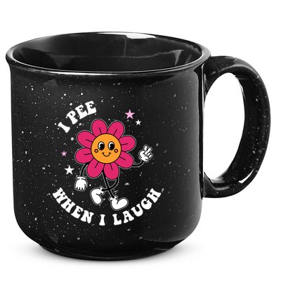 I Pee When I Laugh Funny 15oz Campfire Ceramic Mug