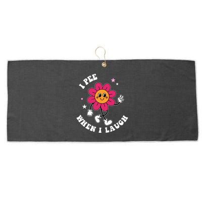 I Pee When I Laugh Funny Large Microfiber Waffle Golf Towel