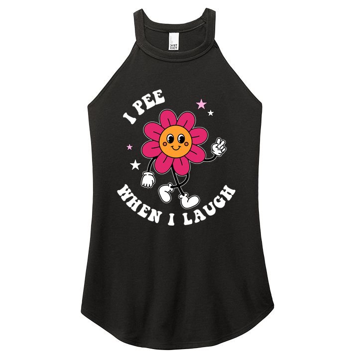 I Pee When I Laugh Funny Women's Perfect Tri Rocker Tank
