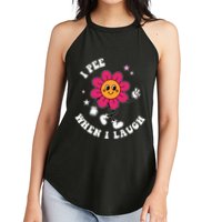 I Pee When I Laugh Funny Women's Perfect Tri Rocker Tank