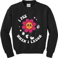 I Pee When I Laugh Funny Kids Sweatshirt