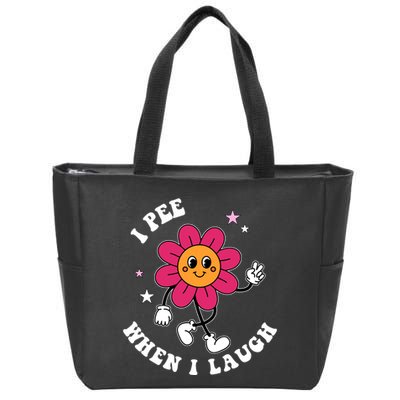 I Pee When I Laugh Funny Zip Tote Bag