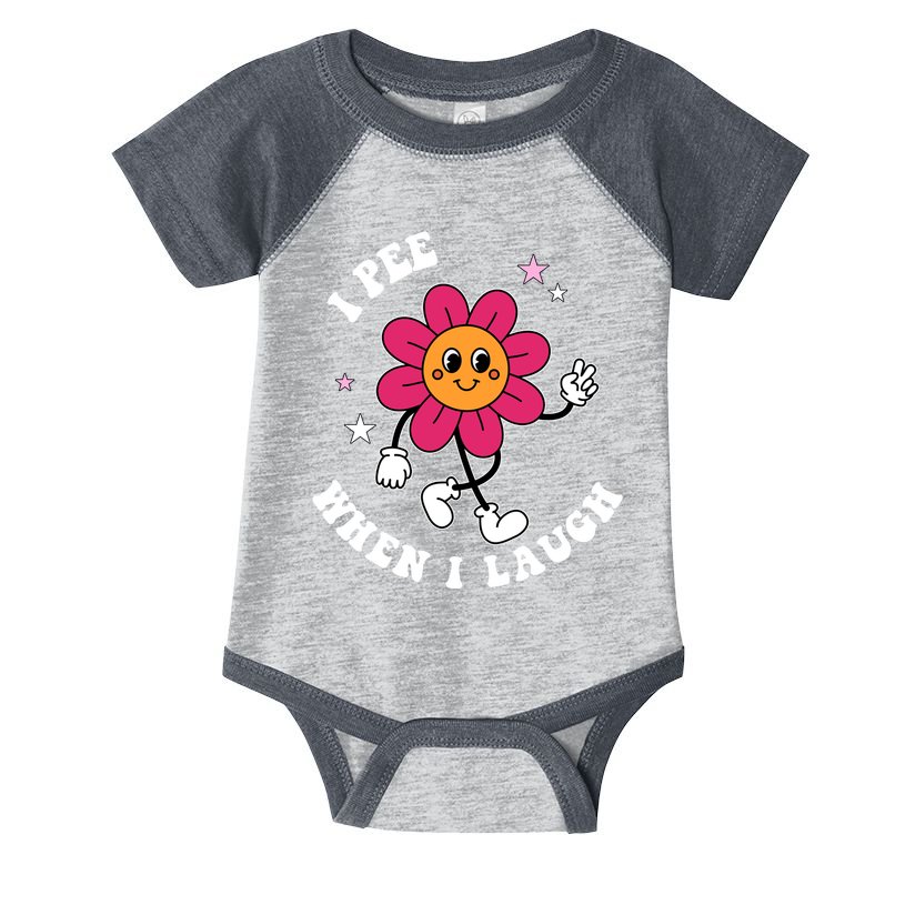 I Pee When I Laugh Funny Infant Baby Jersey Bodysuit