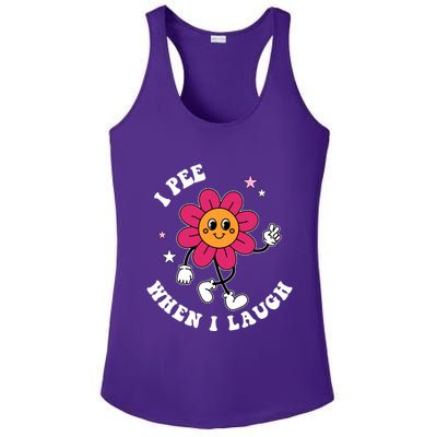 I Pee When I Laugh Funny Ladies PosiCharge Competitor Racerback Tank
