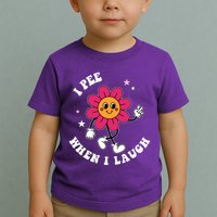 I Pee When I Laugh Funny Toddler T-Shirt