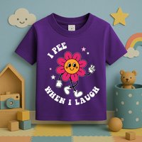 I Pee When I Laugh Funny Toddler T-Shirt