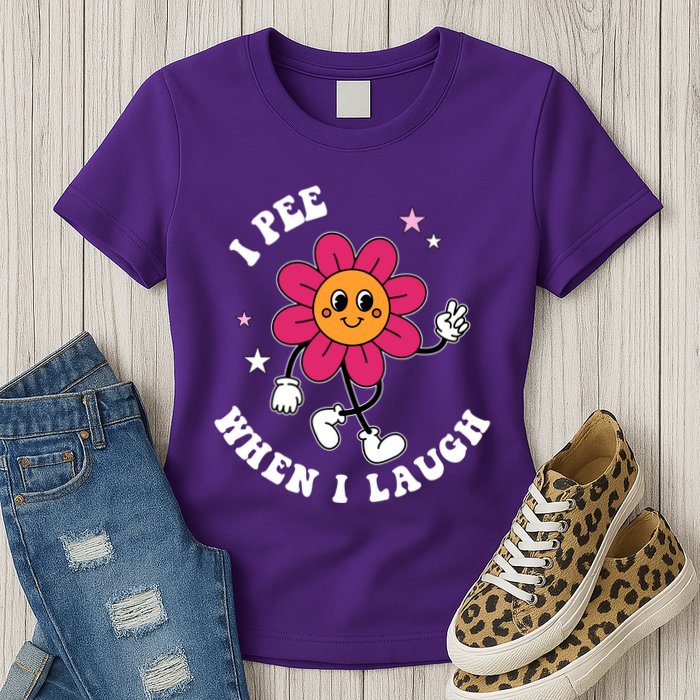 I Pee When I Laugh Funny Womens T-Shirt