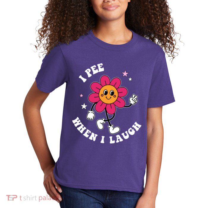 I Pee When I Laugh Funny Kids T-Shirt