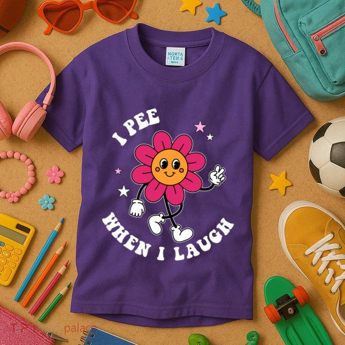 I Pee When I Laugh Funny Kids T-Shirt