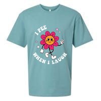 I Pee When I Laugh Funny Sueded Cloud Jersey T-Shirt