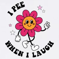 I Pee When I Laugh Funny Garment-Dyed Sweatshirt