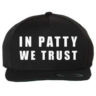 In Patty We Trust Wool Snapback Cap