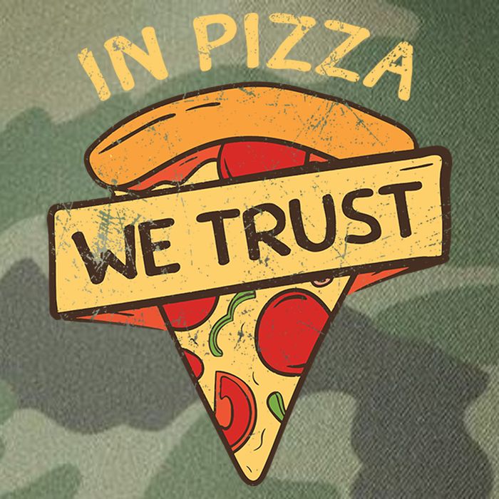 In Pizza We Trust Pizza Lover Legacy Tie Dye Trucker Hat
