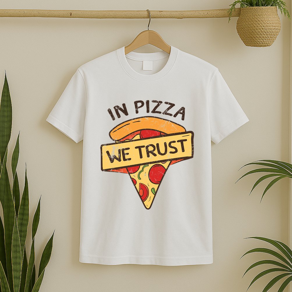 In Pizza We Trust Pizza Lover T-Shirt