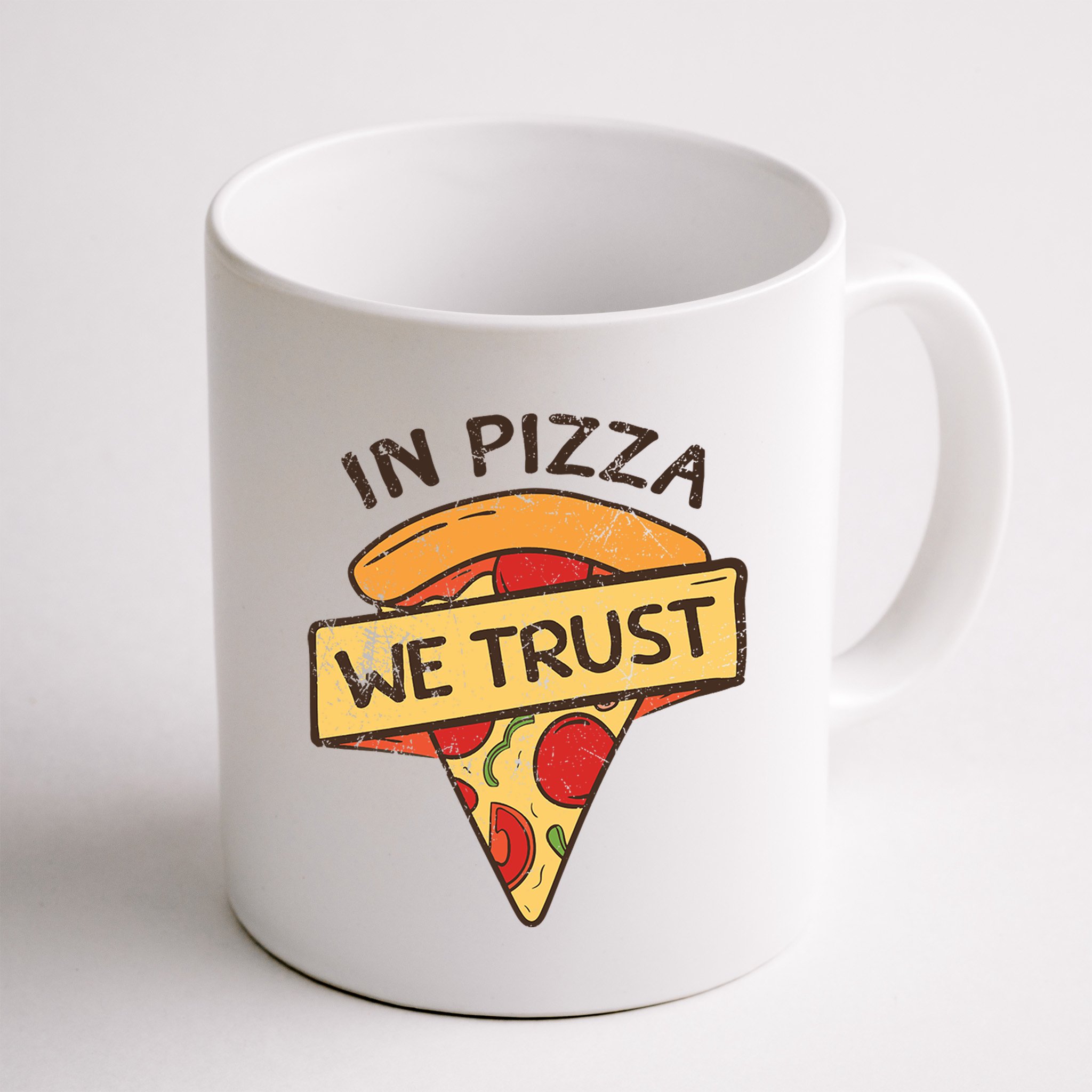 In Pizza We Trust Pizza Lover Mug