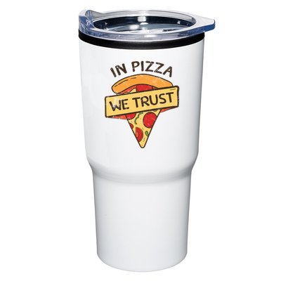 In Pizza We Trust Pizza Lover Tumbler