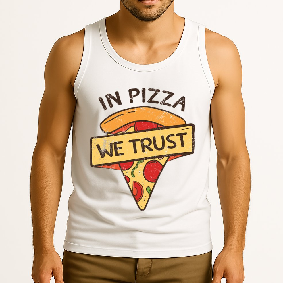 In Pizza We Trust Pizza Lover Tank Top
