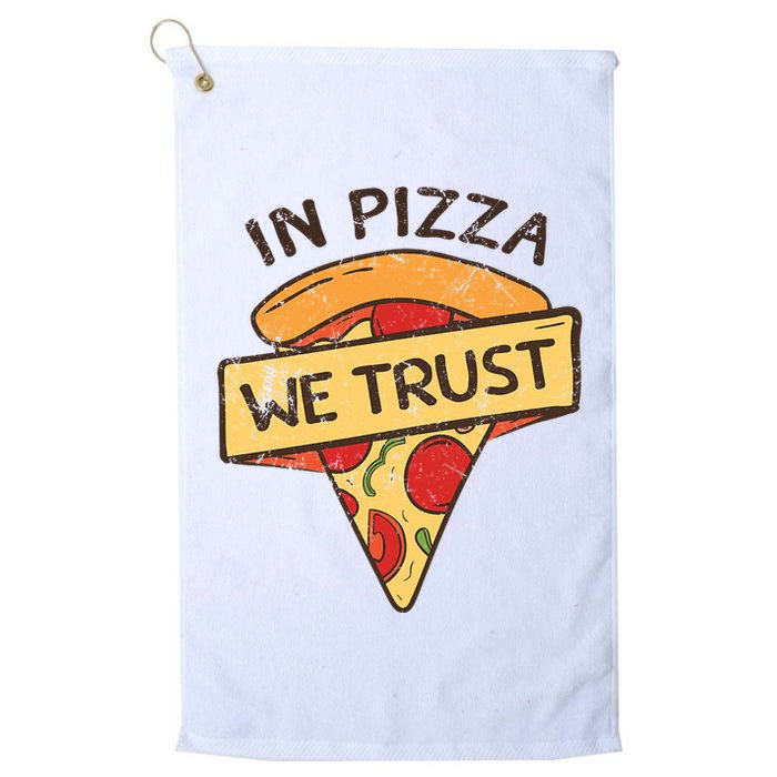 In Pizza We Trust Pizza Lover Golf Towel