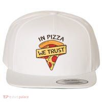 In Pizza We Trust Pizza Lover Wool Snapback Cap