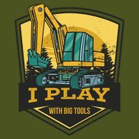 I Play With Big Tools Excavator Sustainable Bucket Hat