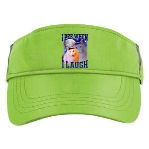 I Pee When I Laugh Funny Cat Meme Humorous Sarcastic Joke Adult Drive Performance Visor