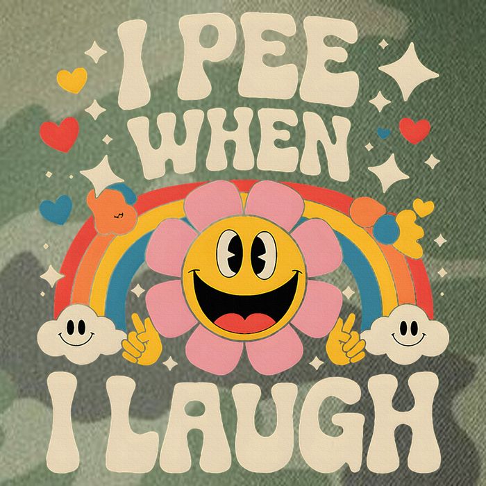 I Pee When I Laugh Naughty Legacy Tie Dye Trucker Hat