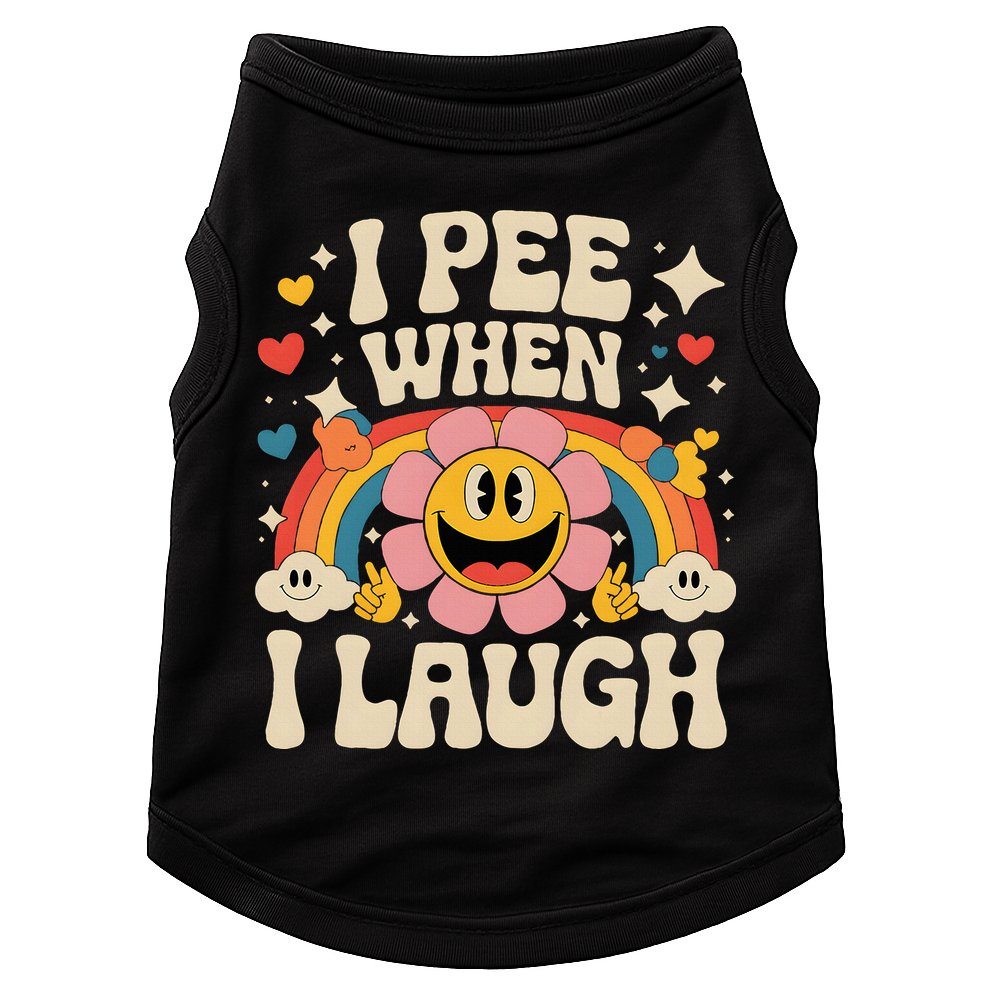 I Pee When I Laugh Naughty Doggie Tank