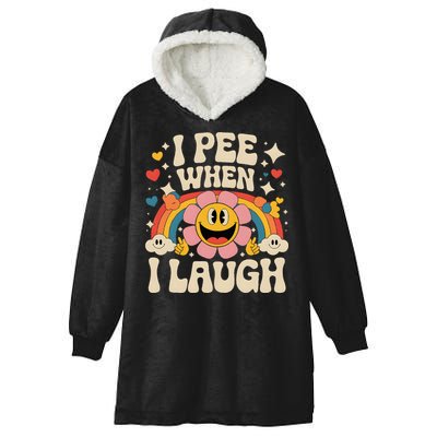 I Pee When I Laugh Naughty Hooded Wearable Blanket