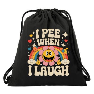 I Pee When I Laugh Naughty Drawstring Bag