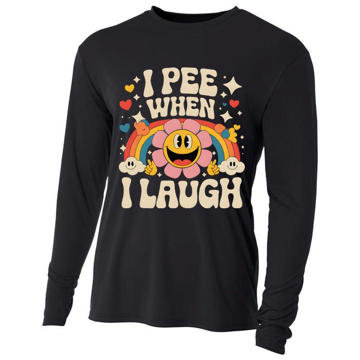 I Pee When I Laugh Naughty Cooling Performance Long Sleeve Crew