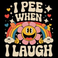 I Pee When I Laugh Naughty Cooling Performance Long Sleeve Crew